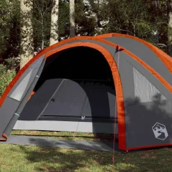 vidaXL 4-personers campingtelt vandtæt orange