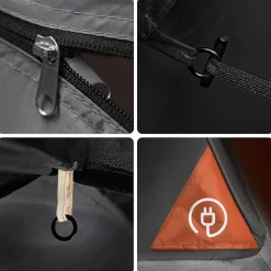 vidaXL 4-personers campingtelt vandtæt orange
