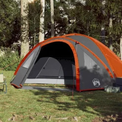vidaXL 4-personers campingtelt vandtæt orange