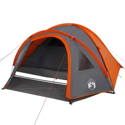 vidaXL 4-personers campingtelt vandtæt orange