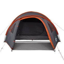 vidaXL 4-personers campingtelt vandtæt orange