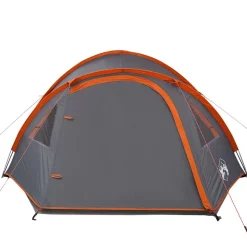 vidaXL 4-personers campingtelt vandtæt orange