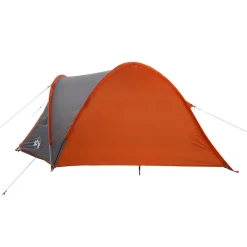 vidaXL 4-personers campingtelt vandtæt orange
