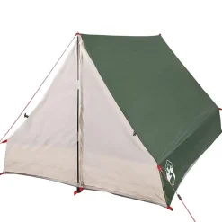 vidaXL 2-personers campingtelt A-stel vandtæt grøn