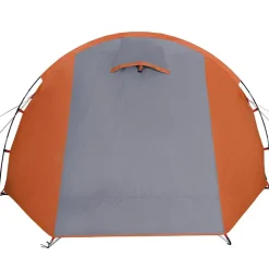 vidaXL 4-personers campingtelt vandtæt grå og orange