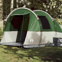 vidaXL 4-personers campingtelt vandtæt grøn