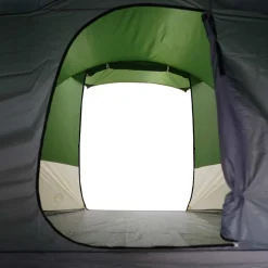vidaXL 4-personers campingtelt vandtæt grøn