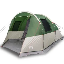 vidaXL 4-personers campingtelt vandtæt grøn