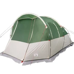 vidaXL 4-personers campingtelt vandtæt grøn