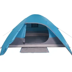 vidaXL 4-personers campingtelt vandtæt blå