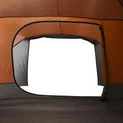 vidaXL 4-personers campingtelt med fortelt vandtæt orange