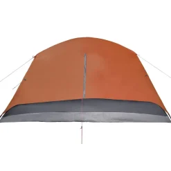 vidaXL 4-personers campingtelt med fortelt vandtæt orange