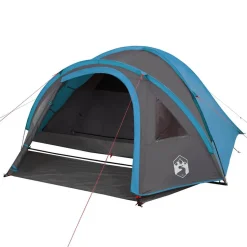 vidaXL 4-personers campingtelt vandtæt blå