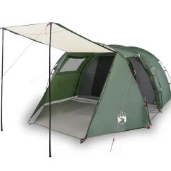 vidaXL 4-personers campingtelt vandtæt grøn
