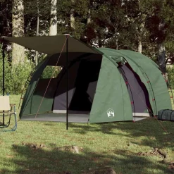 vidaXL 4-personers campingtelt vandtæt grøn