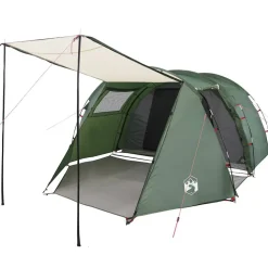 vidaXL 4-personers campingtelt vandtæt grøn