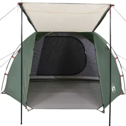 vidaXL 4-personers campingtelt vandtæt grøn