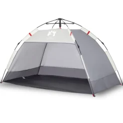 vidaXL 2-personers campingtelt vandtæt quick-release grå