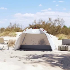 vidaXL 2-personers campingtelt vandtæt quick-release grå