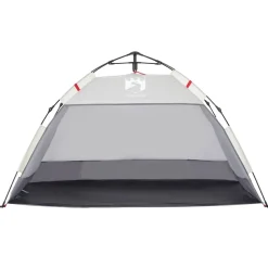 vidaXL 2-personers campingtelt vandtæt quick-release grå