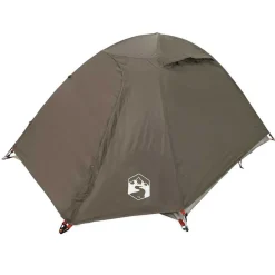 vidaXL 2-personers campingtelt vandtæt kuppel brun