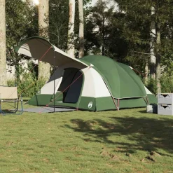 vidaXL 8-personers campingtelt vandtæt grøn