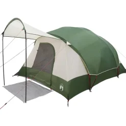 vidaXL 8-personers campingtelt vandtæt grøn