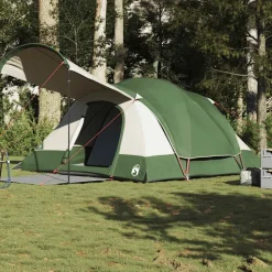 vidaXL 8-personers campingtelt vandtæt grøn