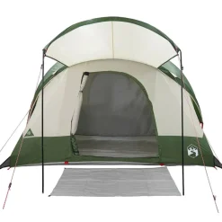 vidaXL 8-personers campingtelt vandtæt grøn