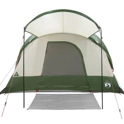 vidaXL 8-personers campingtelt vandtæt grøn