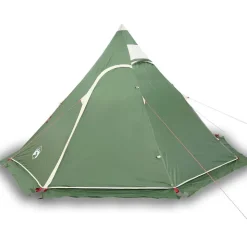vidaXL 5-personers campingtelt vandtæt grøn
