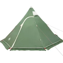 vidaXL 5-personers campingtelt vandtæt grøn