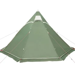 vidaXL 5-personers campingtelt vandtæt grøn