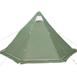 vidaXL 5-personers campingtelt vandtæt grøn