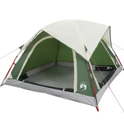 vidaXL 4-personers campingtelt vandtæt grøn