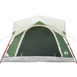 vidaXL 4-personers campingtelt vandtæt grøn