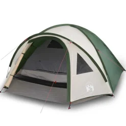 vidaXL 4-personers campingtelt vandtæt kuppel grøn