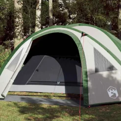 vidaXL 4-personers campingtelt vandtæt kuppel grøn