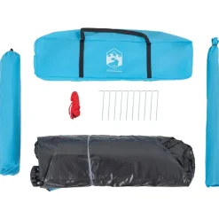 vidaXL 4-personers campingtelt quick-release blå