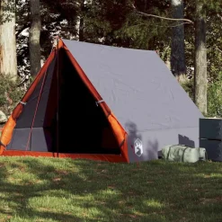 vidaXL 2-personers campingtelt A-stel vandtæt grå