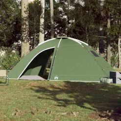 vidaXL 8-personers campingtelt vandtæt grøn