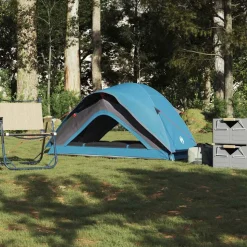 vidaXL 1-personers campingtelt vandtæt blå