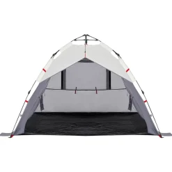 vidaXL 3-personers campingtelt vandtæt quick-release grå