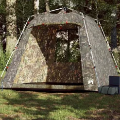 vidaXL 4-personers fisketelt quick-release camouflage