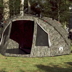 vidaXL 4-personers fisketelt vandtæt camouflage