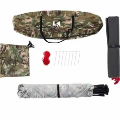 vidaXL 4-personers fisketelt quick-release camouflage