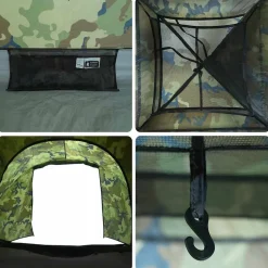 vidaXL 2-personers fisketelt vandtæt camouflage