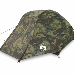 vidaXL 3-personers fisketelt vandtæt camouflage