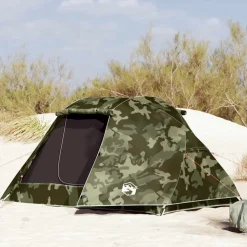 vidaXL 3-personers fisketelt vandtæt camouflage