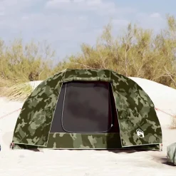 vidaXL 3-personers fisketelt vandtæt camouflage